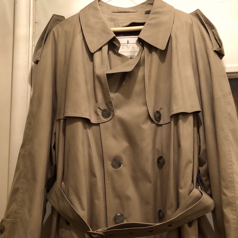 London Fog men’s classic double trench coat